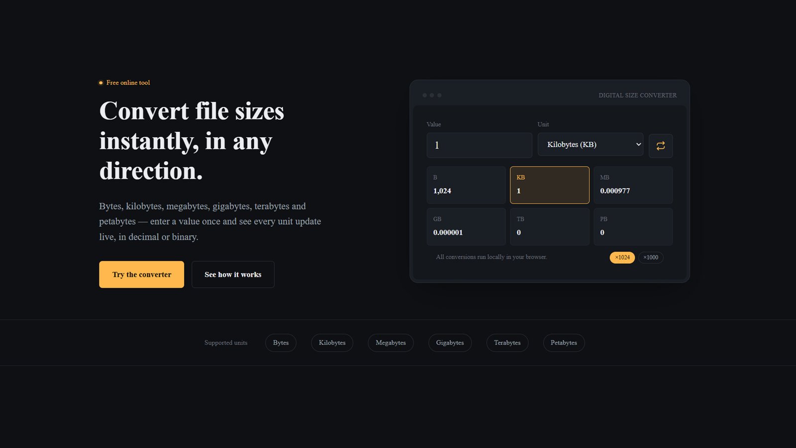 Digital Converter – File Size Converter WordPress Theme